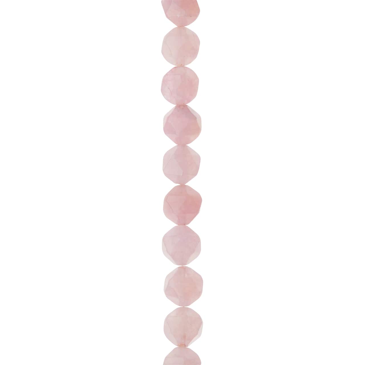 Rose Quartz Faceted Star Cut Beads, 10mm by Bead Landing&#x2122;